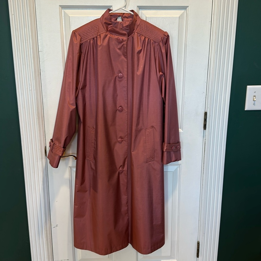 Worthington Essentials Petite Pinkish Rose Trench Coat In Fabulous Condition